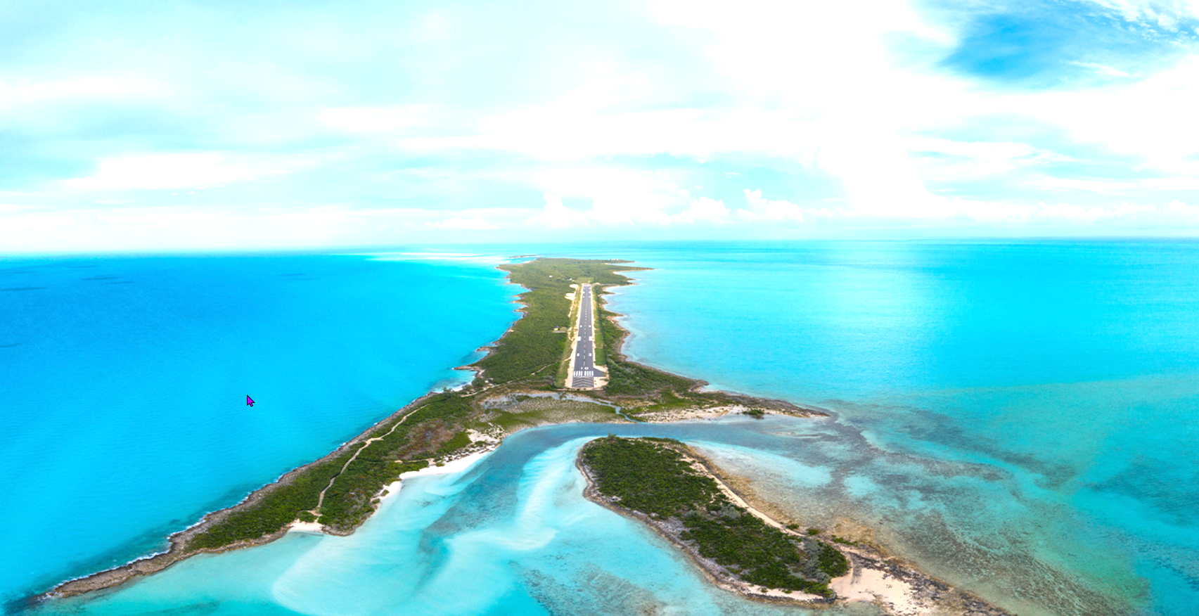 Torchcay Bahamas island airplane runway